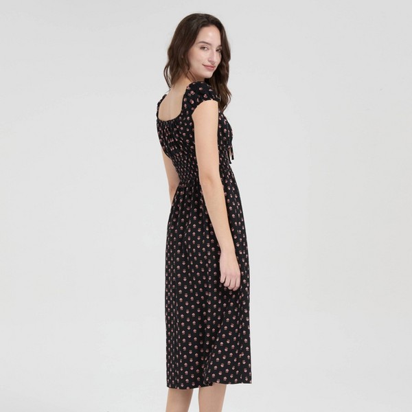 Vestido midi boho de manga corta para mujer - Universal Thread™ 2