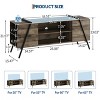 TV Stand for 60 65 Inch TV, Modern Mid Century Entertainment Center with Storage, Adjustable Shelves, U-Shaped Metal Legs, for Living Room - 2 of 4