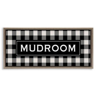 Stupell Industries Mudroom Classic New England Plaid, 25" x 11"