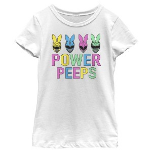 Girl's Power Rangers Easter Power Peeps T-Shirt - 1 of 4