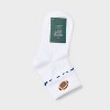 Women's Game Day Embroidered Football Pointelle Bobby Socks with Lettuce Edge Cuff - Wild Fable™ - 2 of 3