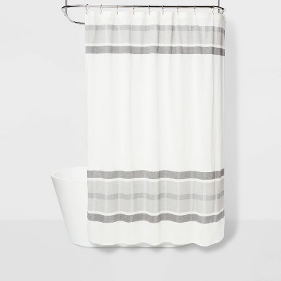 Printed Microdot Shower Curtain Black//White Project 62™
