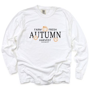 Simply Sage Market S.W.Smiley Farm Fresh Autumn Harvest  Garment Dyed Long Sleeve - 1 of 4