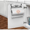 Spectrum Diversified Scroll Cabinet Door Paper Dispenser, Black - 3 of 4