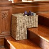 Household Essentials Wicker Stair Basket: Seagrass Rectangle Decorative, 23.23" H x 16.14" D x 10.24" W, Brown - 2 of 4