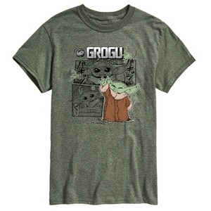 Men's - Star Wars - The Mandalorian Grogu Comic Short Sleeve Graphic T-Shirt - 1 of 4