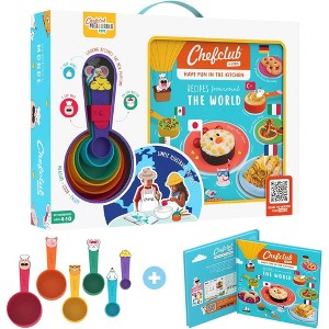 Chefclub Kids, "Recipes From Around The World" Illustration Cookbook - 20 Easy & Colorful Recipes with Fun Facts: Pizza, Pretzels, Crepes & More - 1 of 4