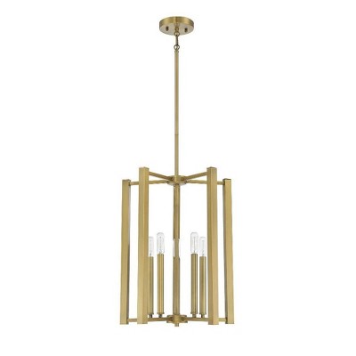 Savoy House Benson 5 - Light Pendant in  Warm Brass
