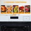 24" Single Wall Oven, 2.5 Cu.ft Electric Built-In Oven with Steam Bake, Air Fry, 3D Convection & Touch Control, Silver. - 3 of 4