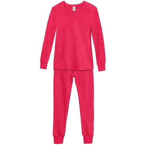 Fruit of the Loom Women's and Plus Thermal Long Underwear Henley Top and  Pant Set