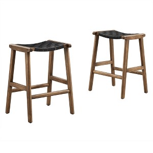 Modway Saorise Wood Counter Stool - Set of 2 - 1 of 4