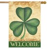 Briarwood Lane Shamrock Welcome St. Patrick's Day House Flag Clov - 2 of 4