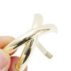 Unique Bargains Women's Cross Ponytail Buckle Hair Clip Gold Tone 1 Set - 4 of 4
