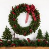Northlight 36" Prelit LED Battery Operated Canadian Pine Artificial Christmas Wreath - Clear Lights - 3 of 4