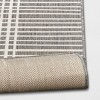 5'3"x7' Plaid Outdoor Rug Gray - Threshold™ - image 4 of 4