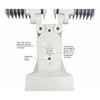 IQ America LED Dusk-to-Dawn Security Flood Light w Timer 2100 Lumens Wall Eave Mount WH - 3 of 4