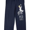 Where The Wild Things Are Literary King Of The Wild Things Men's Navy Sleep Pajama Pants - 2 of 4