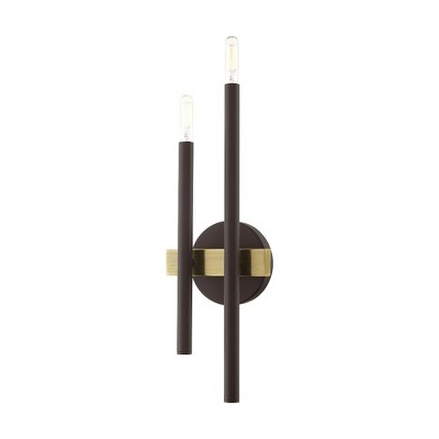 Livex Lighting Denmark 2 - Light Sconce in  Bronze/Antique Brass