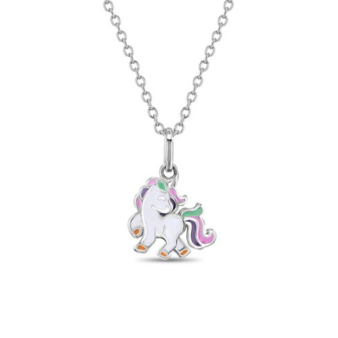 Girls' Fancy Unicorn Sterling Silver Necklace - In Season Jewelry