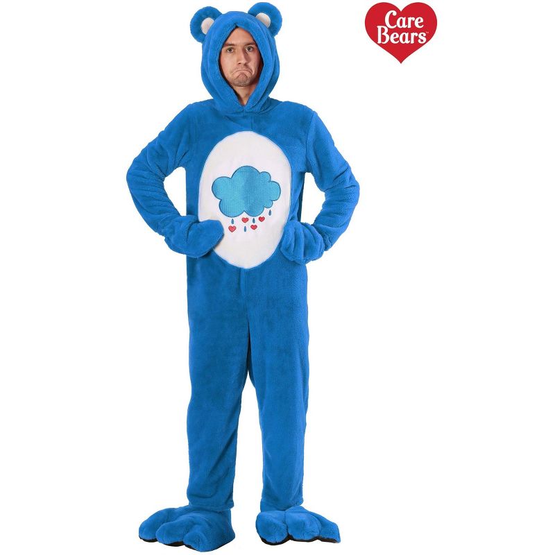 HalloweenCostumes.com Care Bears Deluxe Grumpy Bear Costume for Adults., 4 of 5