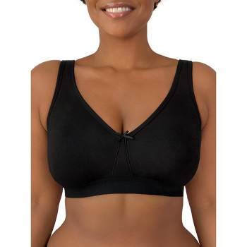 Fruit of the Loom Women's Seamed Soft Cup Wirefree Bra Black (38) 38D at   Women's Clothing store