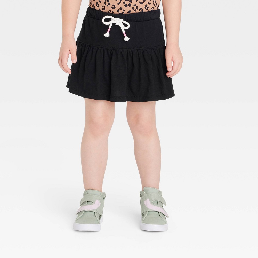 Toddler Girls' Tiered Scooter Bottoms - Cat & Jack™ Black 3T