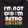 Men's - Instant Message - I'm Not Old I'm Retro Graphic Fleece Pullover Hoodie - 2 of 4