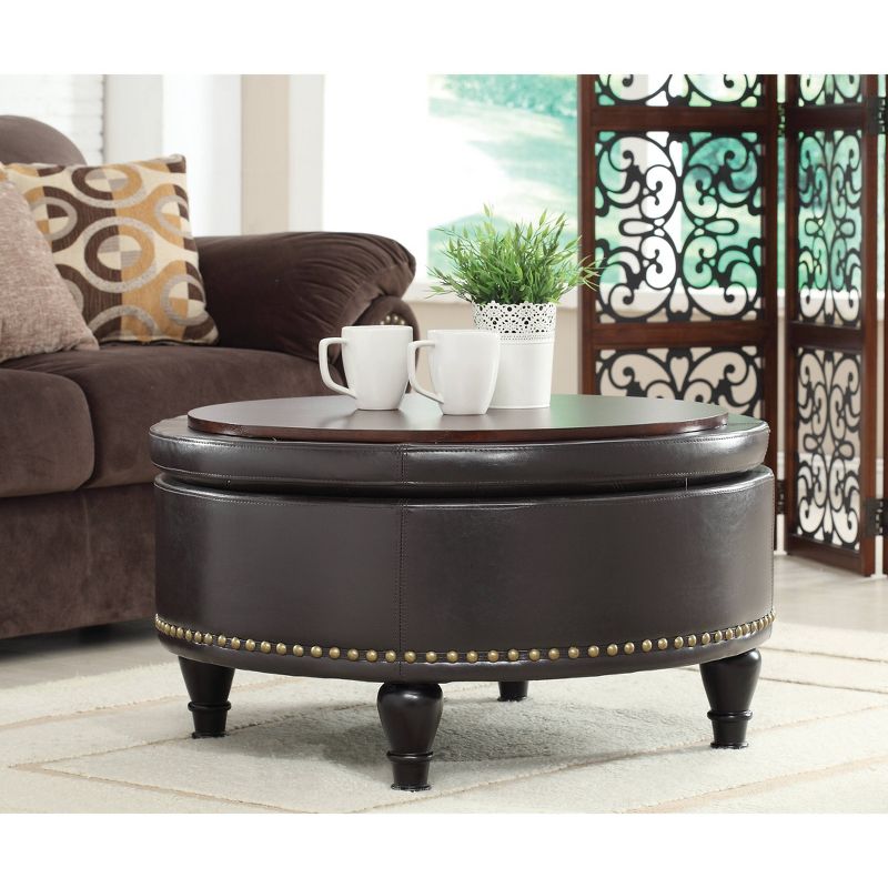 Augusta Storage Ottoman Bonded Leather - INSPIRED by Bassett, 3 of 8