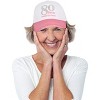 Meant2tobe 80th Birthday party hats and sash Gifts for Women - White - 2 of 4