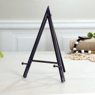 Black Metal Tabletop Tripod Easel with Kickstand