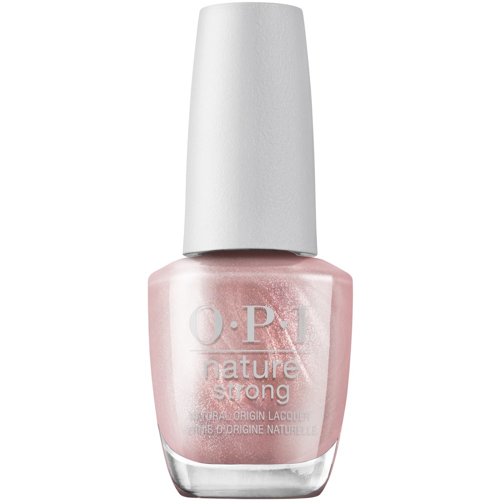 OPI Nature Strong Nail Polish - Intentions Are Rose Gold - 0.5 fl oz: Nail Care, Frosted Finish