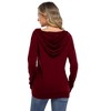 WhizMax Women's Fashion Hooded Zip-Up Sweatshirt - 4 of 4