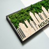 PAGED New York Moss City Silhouette Metal Wall Art for Living Room, Iconic Landmarks Preserved Moss Wall Decor, Framed Wall Art, Vibrant Hanging Frame - 4 of 4