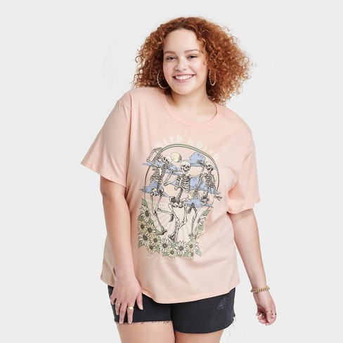 Women's Keep Going Short Sleeve Graphic T-Shirt - Pink XS