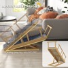 VisioGear Dog Ramp, Adjustable 4 Height Pet Ramp, Foldable Dog Stairs with Non-slip Mat for Small to Large Dogs, Natural Wood, 33.5"*15.7"*30.9" - 2 of 4