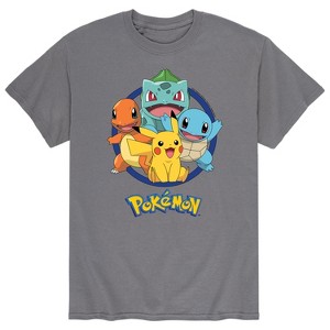 Men's - Pokémon - Round Group Short Sleeve Graphic T-Shirt - 1 of 4