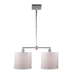 Elegant Lighting Gemma Collection Chandelier D:12 H:51 Lt:2 polished Nickel Finish - 1 of 1