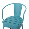 Maggift Outdoor Patio Seating Sets, Unique Design, Ideal for Conversations, Perfect for Gardens and Living Spaces, Blue, 20"*20.5"*30" - 3 of 4