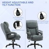 TiramisuBest 450 lbs Big and Tall Gray Office Chair, Adjustable Tilt & Height, Swivel Wheels - 4 of 4