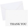 Sustainable Greetings 120 Thank You Cards Bulk with Envelopes for Weddings, Bridal Showers, Graduations, Black and White Design (5x4 In) - 4 of 4