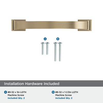 Golden Champagne 3-3/4 Inch Arch Cabinet Pull