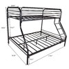 Kumasinova Twin Over Full Metal Bunk Bed Frame for Kids, Heavy Duty Metal Bed Frame with Guardrails & Inclined Ladder | 9.45" Under-Bed Storage - 4 of 4