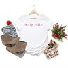 S.W.Smiley Holly Jolly Typewriter - Womens Short Sleeve Tee - 2 of 3