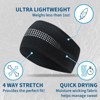 TrailHeads Womens Ponytail Headband - Reflective, Moisture Wicking Earband for Running, Winter - 3 of 4