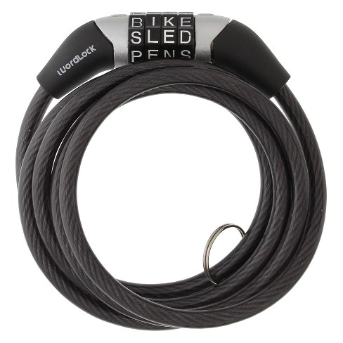 Wordlock 4 Combination Bike Lock Black Target