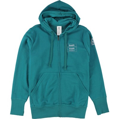 Reebok Womens CrossFit "Mess You Up" Dog Logo Hoodie Sweatshirt
