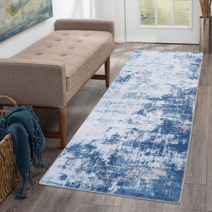 Abstract Machine Washable Area Rug Non-Slip Carpet - 1 of 4