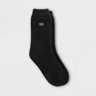 Always Warm by Heat Holders Women's Warmer Crew Socks - Black 5-9