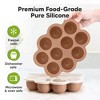 Prep Silicone Baby Food Freezer Tray with Clip-on Lid, 2oz x 10 Silicone Freezer Molds, BPA-Free Baby Food Storage - 3 of 4