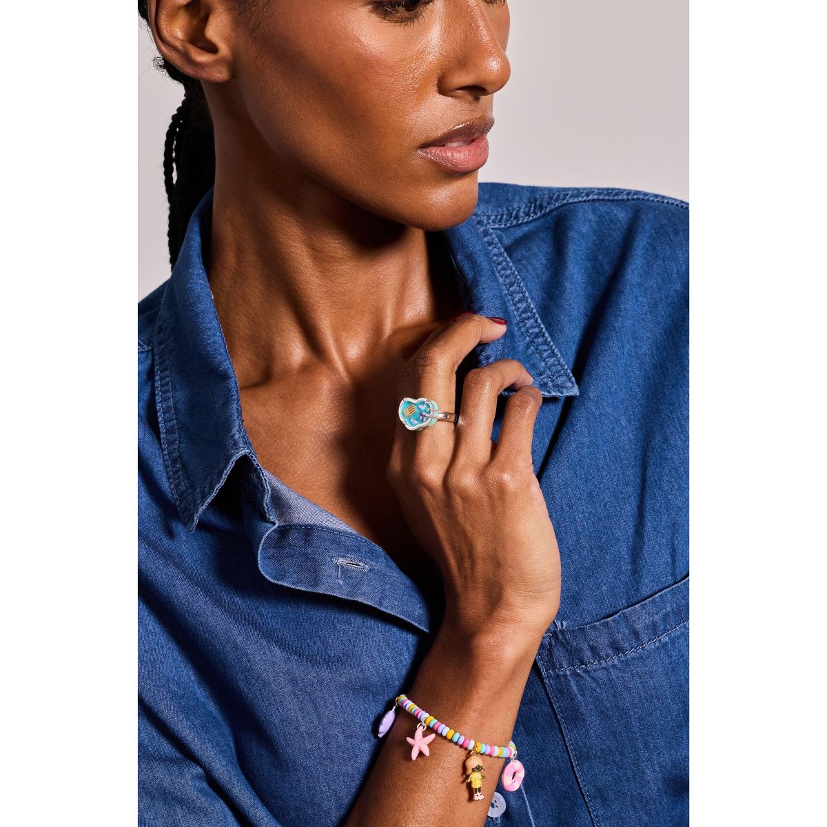 Alex and Ani Polly Pocket™ Limited Edition Pool Party Ring - thumbnail 3